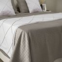 Ver imagem 2 de Peseira Drapeada Veludo Luxo 2,40x0,50m Dupla Face cama queen Branco