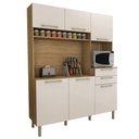 Ver imagem 3 de Cozinha Compacta Montano 6 Portas 2 Gavetas Freijó/soft - Panorama Móveis