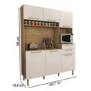 Ver imagem 4 de Cozinha Compacta Montano 6 Portas 2 Gavetas Freijó/soft - Panorama Móveis