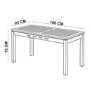 Ver imagem 5 de Mesa de Jantar com 04 Cadeiras sem Braço e 02 Cadeiras com Braço Trammare C07 Corda Verde Oliva - Ly