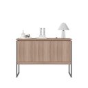 Ver imagem 4 de Buffet Valência 3 Portas MDP 120cm Montana Preto com Estrutura em Aço Casah