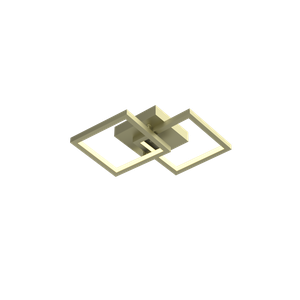 Plafon de Led Double 2 Aros Quadrado 20W