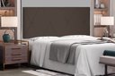 Ver imagem 1 de Cabeceira Suspensa Solteiro 90cm Suede Aquilla Marrom