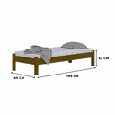 Ver imagem 3 de Cama de Solteiro Imbuia 199cm Nemargi