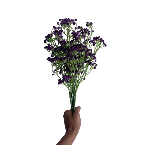 Kit 18 Flores Artificiais Roxo Premium para Buquê Arranjos e Decoração