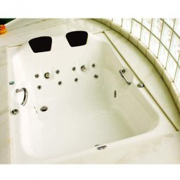 Banheira de Hidromassagem Ouro Fino Acrillic Dupla Premium 1,60m x 1,20m x 47cm - 1