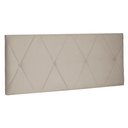 Ver imagem 2 de Cabeceira Suspensa Casal 140cm Suede Aquilla Bege