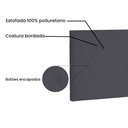 Ver imagem 4 de Cabeceira Suspensa Queen 160cm Suede Aquilla Cinza