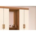 Ver imagem 6 de Guarda Roupa Casal 4 Portas e 3 Gavetas C/ 1 Espelho Briz B24 Branco - Henn