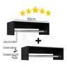 Conjunto com 2 Araras Preta Para Lavanderia Multiuso Nova Decor Cabideiro multiuso - 4