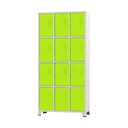 Ver imagem 1 de Armário Roupeiro De Aço Para Vestiário 12 Portas Locker Verde