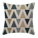 Ver imagem 1 de Capa de Almofada Triângulos Azul 43cm