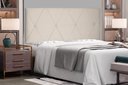 Ver imagem 1 de Cabeceira Suspensa King 195cm Suede Aquilla Bege
