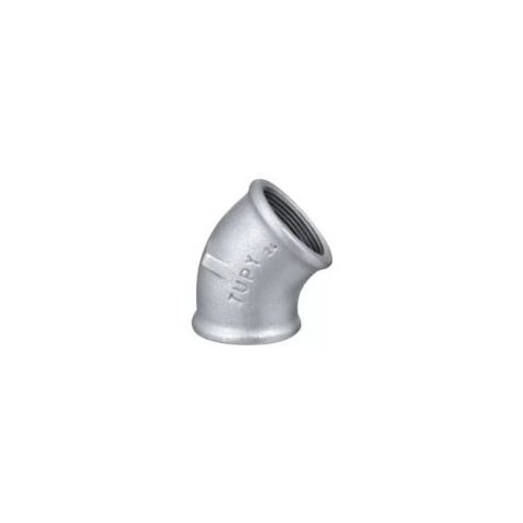 Cotovelo 45° Galvanizado 3/4 Polegadas Cotovelo Metal Galvanizado 45° 3/4 Polegada Tupy Tupi