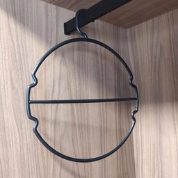 Kit 50 Cabides Redondos para Biquíni Lingerie Plástico Preto Redondo Loja Cinquetti - 2