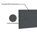 Ver imagem 2 de Cabeceira Suspensa King 195cm Suede Esmeralda Cinza