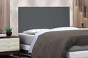 Ver imagem 1 de Cabeceira Suspensa King 195cm Suede Esmeralda Cinza