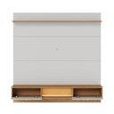 Ver imagem 3 de Painel Home Suspenso Bali com Nicho e Led para Tv até 60 Polegadas Off White Matte Freijó Colibri