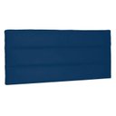 Ver imagem 2 de Cabeceira Suspensa Solteiro 90cm Suede La Itáliana Azul