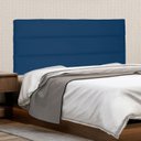 Ver imagem 1 de Cabeceira Suspensa Solteiro 90cm Suede La Itáliana Azul