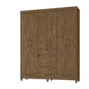 Ver imagem 1 de Guarda Roupa 6 Portas Itatiba Castanho Wood 868331 Moval