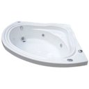Ver imagem 1 de Banheira de Hidromassagem Ouro Fino Acrílica Kantho 1,30m x 1,30m x 40cm 170 Litros 04 Jatos
