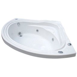 Banheira de Hidromassagem Ouro Fino Acrílica Kantho 1,30m x 1,30m x 40cm 170 Litros 04 Jatos - 1