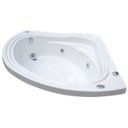 Ver imagem 1 de Banheira de Hidromassagem Ouro Fino Acrílica Kantho 1,30m x 1,30m x 40cm 170 Litros 04 Jatos