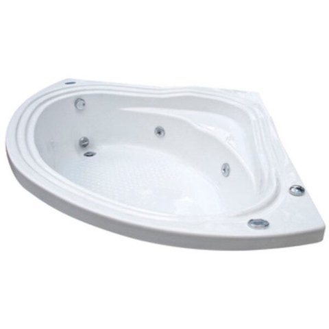 Banheira de Hidromassagem Ouro Fino Acrílica Kantho 1,30m x 1,30m x 40cm 170 Litros 04 Jatos