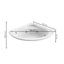 Ver imagem 3 de Banheira de Hidromassagem Gold Line Kantho Ouro Fino em Acrílico Branco 220V