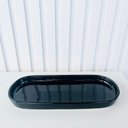 Ver imagem 4 de Decoração bandeja retangular preta de cerâmica alto brilho