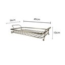 Ver imagem 4 de Bandeja de Café da Manhã Tipo Grade Linha Cromo Fosco Arthi - Inox