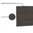 Ver imagem 4 de Cabeceira Suspensa Queen 160cm Suede La Itáliana Marrom
