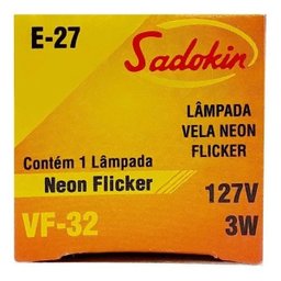 Lâmpada Vela Chama Decorativa 3W 127V E27 - Neon Flicker - 4