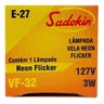 Lâmpada Vela Chama Decorativa 3W 127V E27 - Neon Flicker - 4