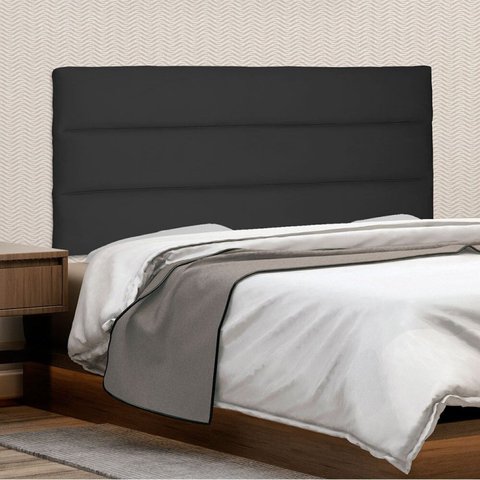 Cabeceira Suspensa Queen 160cm Suede La Itáliana Preto