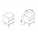 Ver imagem 2 de Mesa Lateral P/ Sala Rt3019 C/ 1 Gaveta Mel - Movelbento