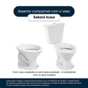 Ver imagem 4 de Tampa de Vaso Decorado Golfinhos Sabara para Bacia Icasa Convencional