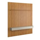 Ver imagem 2 de Home Painel Ripado 250x230cm para Tv 85 Supremo 2.3 Patrimar Cinamomo/off White