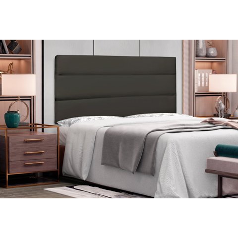 Cabeceira Suspensa King 195cm Suede La Itáliana Cinza