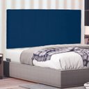 Ver imagem 1 de Cabeceira Suspensa Solteiro 90cm Suede Ravenna Azul