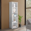 Ver imagem 2 de Estante Livreiro Organizador Multiuso Luiza 5 Nichos Branco - Desk Design