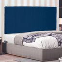 Ver imagem 1 de Cabeceira Suspensa Casal 140cm Suede Ravenna Azul