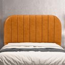 Ver imagem 2 de Cabeceira Cama Box King Estofada Orgânica 195cm Alice W01 Couríssimo Whisky - Lyam Decor