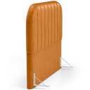 Ver imagem 6 de Cabeceira Cama Box King Estofada Orgânica 195cm Alice W01 Couríssimo Whisky - Lyam Decor