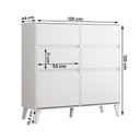 Ver imagem 4 de Comoda Sapateira Dora com 4 Gavetas e 2 Portas Basculante Branco