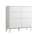 Ver imagem 1 de Comoda Sapateira Dora com 4 Gavetas e 2 Portas Basculante Branco