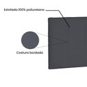 Ver imagem 4 de Cabeceira Suspensa Casal 140cm Suede Ravenna Cinza