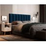 Cabeceira Cama Box Módulo Estofado 60x20 Suede Azul Marinho - 1