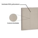 Ver imagem 4 de Cabeceira Suspensa King 195Cm Suede Ravenna Bege